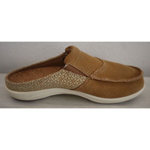 Revitalign RV1047BSG080 Women's Sz 8B Brown Sugar Siesta Suede Tile Clogs - Picture 5 of 8